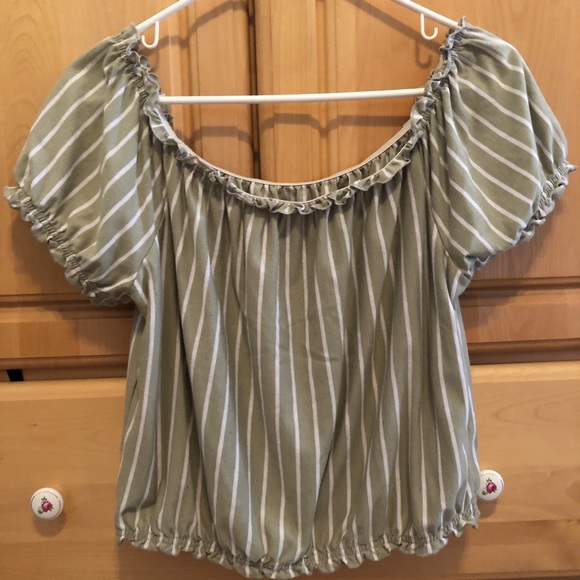 American Eagle Striped Blouse - Picture 3 of 4